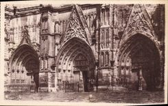 CPA Cathedrale de Meaux ND Portail occidental 