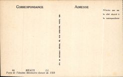 CPA Meaux Porte de l'Ancien Seminaire datant de 1356 