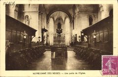CPA Notre Dame des Neiges Une partie de l'Eglise 