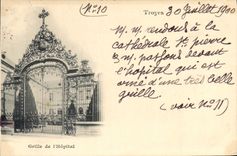CPA Troyes Grille de l'Hopital 