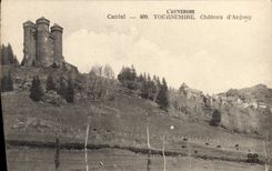 CPA L'Auvergne Cantal Tournemire Chateau d'Anjony 