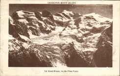 CPA Chamonix Mont Blanc Le Mont Blanc vu de Plan Pratz 