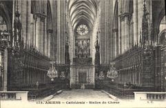 CPA Amiens Cathedrale Stalles du Choeur 