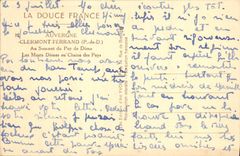 CPA Auvergne Clermont Ferrand P de D Au Sommet du Puy de Dome Les Monts Domes on Chaine des Puys 