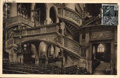 CPA Paris En Flannant Eglise St Etienne du Mont Le Jube et Porte de droite 