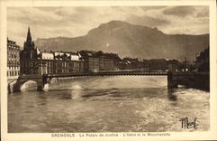 CPA Grenoble Le Palais de Justice L'Isere et le Moucherotte 