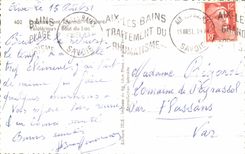 CPA Souvenir d'Aix les Bains 