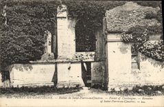 CPA Foret de Compiegne Ruines de Saint Pierre en Chastres 
