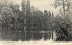 CPA Cravant Yonne Vue sur l'Yonne 