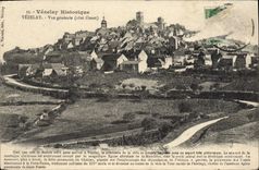CPA Vezelay Historique Vezelay Vue generale Core Ouest 