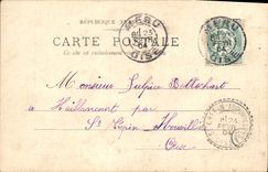 CPA Candes Indre et Loire Eglise Facade laterale 