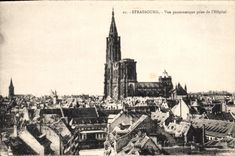 CPA Strasbourg Vue panoramique prise de l'Hopital 