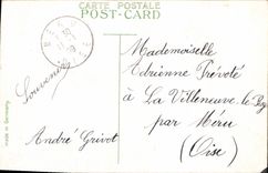 CPA Souvenir d'Amitie fleurs