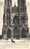 CPA Reims Marne La Cathedrale a pres le bomardement 