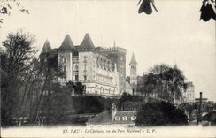 CPA Pau Le Chateau vu du Parc National 