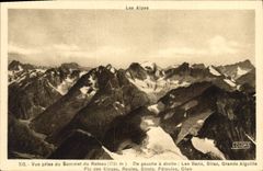 CPA Les Alpes Vue prise du Sommet du Rateau 