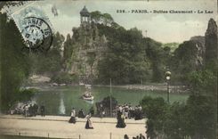 CPA Paris Buttes Chaumont Le Lac 