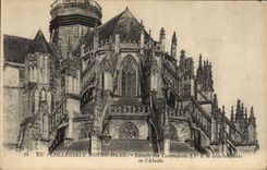 CPA Eu Collegiale Notre Dame Details des Contreforts 