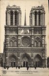 CPA Paris Notre Dame La Facade 