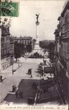 CPA Bordeaux Le Cours du XXX Juillet et le Monument des Girondins 