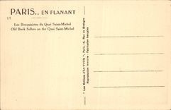CPA Paris En Flanant Les Bouquinistes du Quai Saint Michel 