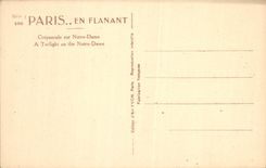 CPA Paris En Flanant Crepuscule sur Notre Dame