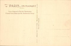 CPA Paris En Flanant Notre Dame et le Pont de l'Archeveche