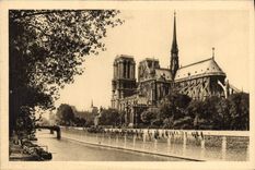 CPA Paris En Flanant Notre Dame et le Square de l'Archeveche 