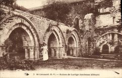 CPA St Leonard HV Ruines de Lartige Ancienne Abbaye 