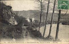 CPA Les Alpes Mancelles Saint Leonard des Bois Bords de la Sarthe 