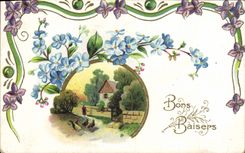 CPA Bons Baisers Fleurs