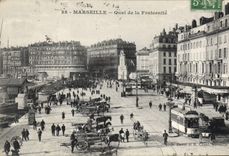 CPA Marseille Quai de la Fraternite Tramway