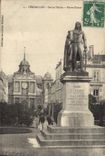 CPA Versailles Statue Hoche Notre Dame 