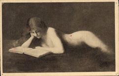 CPA Henner La Liseuse 