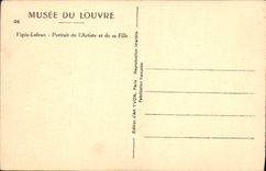 CPA Vigee Lebrun Portait de l'Artiste et de sa Fille 