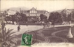 CPA D'Azur Nice Le Casino Municipal vu du Jardin Public 