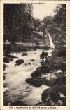 CPA Frontiere Franco Suisse Les Rapides du Doubs apres la Chute 