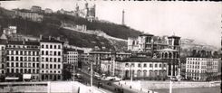 CPA Le Pont Tilsitt sur la Saone Saint Jean et la Colline de Fourviere Lyon