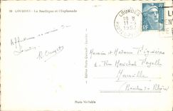 CPA Lourdes La Basilique et l'Esplanade 
