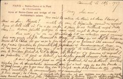 CPA Paris Notre Dame et le Pont de l'Archeveche 