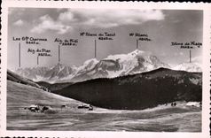 CPA Col des Aravis et la Chaine du Mont Blanc