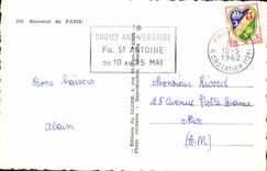 CPA Souvenir de Paris 