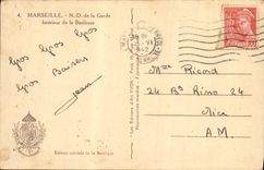 CPA Marseille Notre Dame de la Garde Interieur de la Basilique 