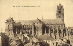 CPA Rodez La Cathedrale Cote Sud 