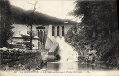 CPA La Bourboule La Chute au Barrage et l'Usine electrique 