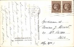 CPA Pyrenees Ocean Lourdes La Grotte 