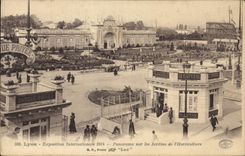 CPA Lyon Exposition Internationale Panorama sur les Jardins de l'Horticulture 