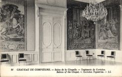 CPA Chateau de Compiegne Salon de la Chapelle Tapisserie de Coriolan 