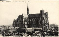 CPA Amiens la Cathedrale Cote Nord 