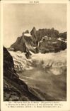 CPA Les Alpes Muraille Sud de la Meije de Gauche a droit la Breche de la Meije le Pic Occidental la 